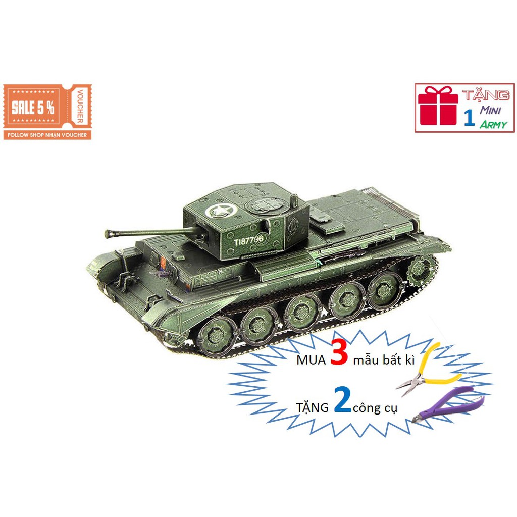 Mô Hình Lắp Ráp 3d Xe Tăng MK VIII Cromwell - Anh