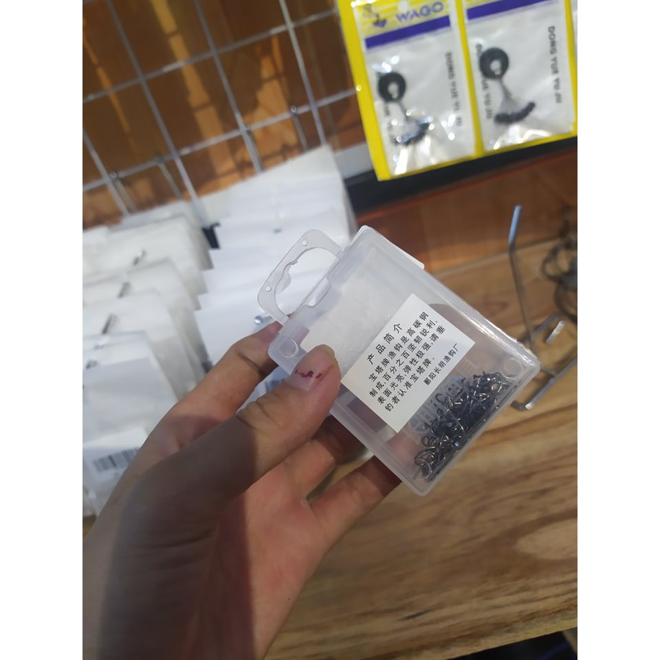 Lưỡi hộp 100 lưỡi lưỡi câu cá giá rẻ