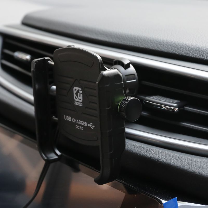 Giá Đỡ Sạc Không Dây QC3.0 12-24V Gắn Lỗ Thông Gió Xe Hơi