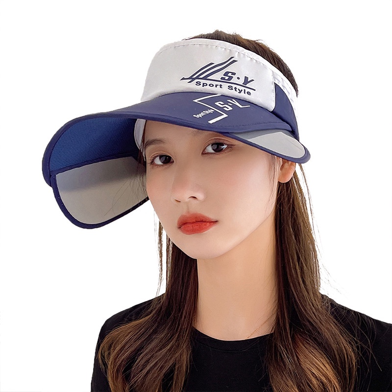 Mũ Nửa Đầu Chống Tia Uv Có Thể Thu Gọn Che Mặt Cho Nữ