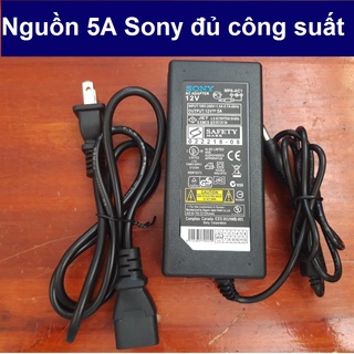 Nguồn Adapter 12v 5A Sony dùng cho bơm mini đơn