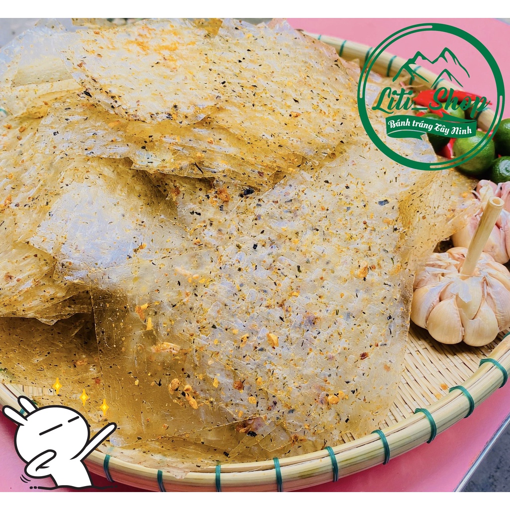 Bánh tráng Vuông trộn Rong biển 500Gr