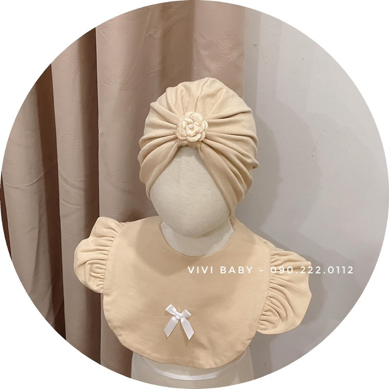 Set mũ yếm cho bé hàng thiết kế cho bé từ 0-3Y