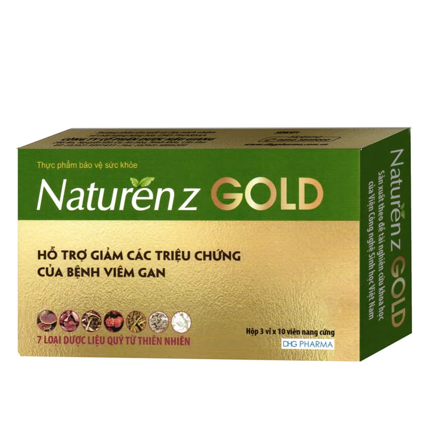 Naturenz Gold - Hỗ trợ giảm các triệu chứng viêm gan, giải độc gan, giúp bảo vệ gan, tăng cường chức năng gan
