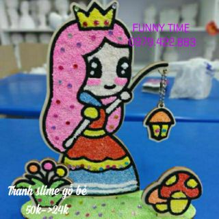 Tranh Slime gỗ bẻ 3D hít hót (tặng kèm gói slime)