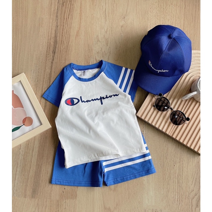 [SET BÉ TRAI] Bộ thể thao chất chơi kèm mũ cho bé trai