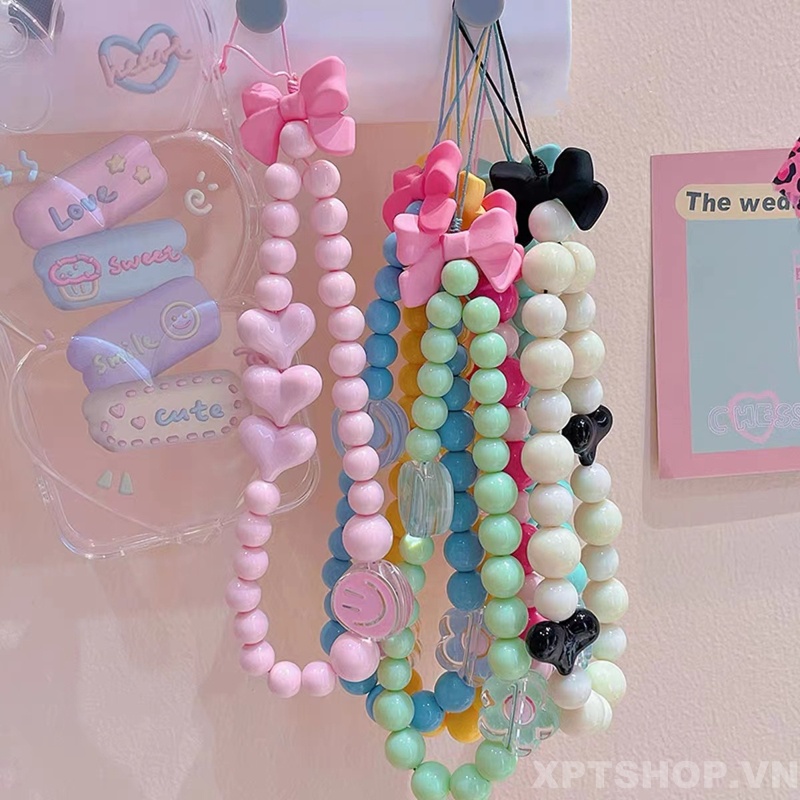 Vòng Đeo Tay Chống Thất Lạc Gắn Nơ Trang Trí Dễ Thương Cho Điện Thoại Apple Huawei glory Android