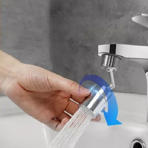 Đầu nối tăng áp xoay 720 độ thiết kế thông minh tăng áp mạnh mẽ chuyên dùng cho vòi lavabo vòi rửa chén bát
