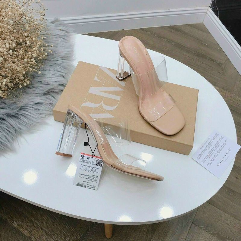 Guốc quai mika trong gót cao 9 phân