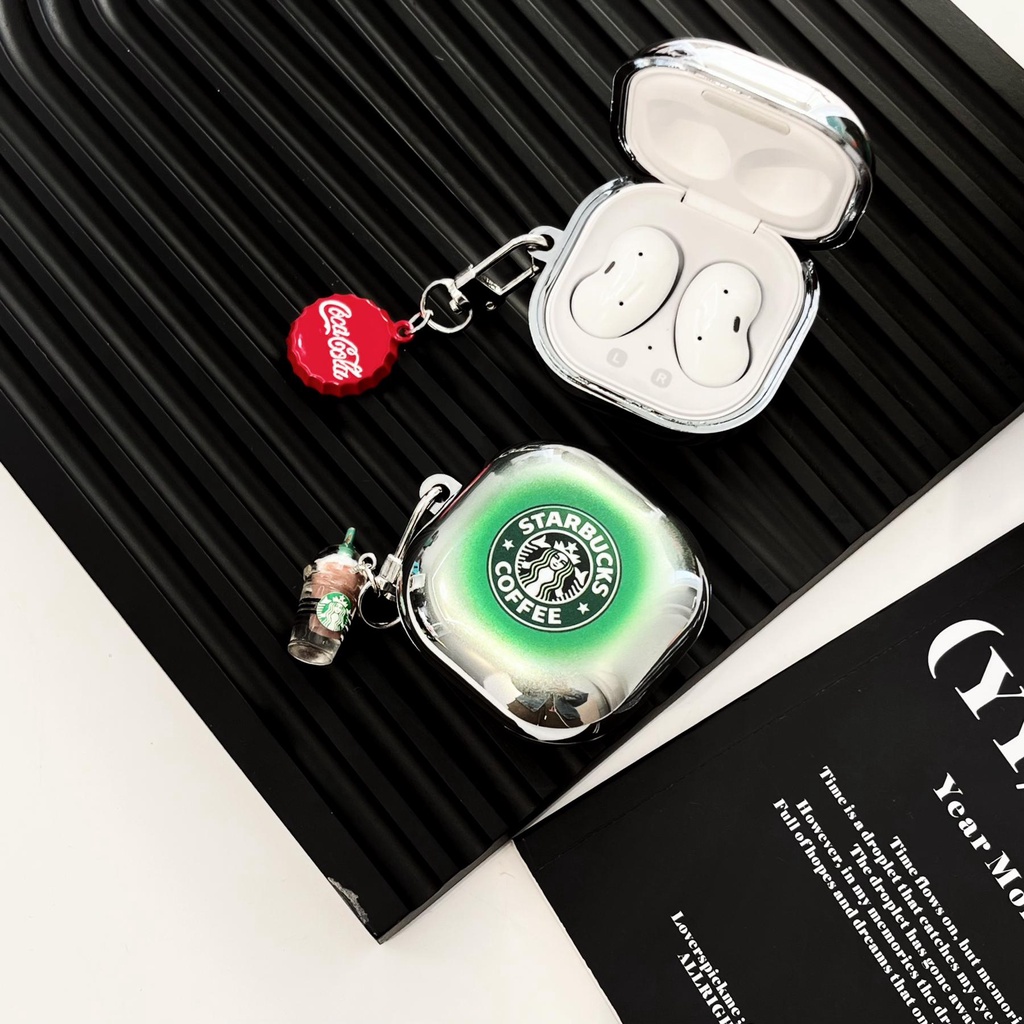 SAMSUNG Vỏ Bảo Vệ Hộp Sạc Tai Nghe Bluetooth Không Dây Galaxy Buds 2 / Live / Buds 2Pro Bằng PC Cứng Mạ Điện Chống Bụi