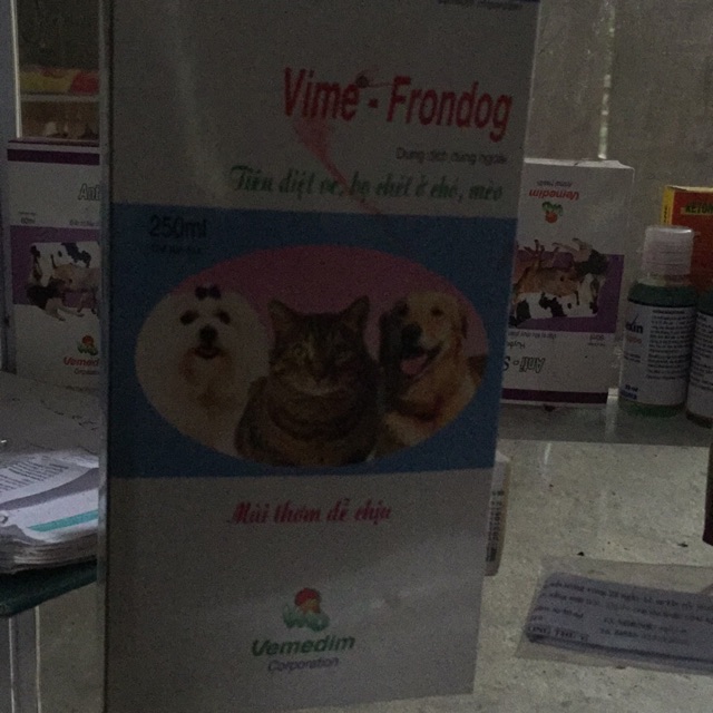 Vime- Frondog tiêu diệt ve, bị chét ở chó mèo