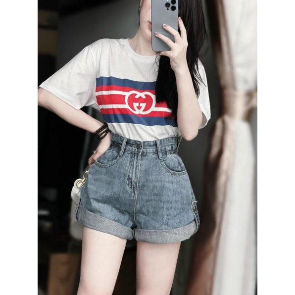 Quần sooc jean chun cạnh hàng QCL1