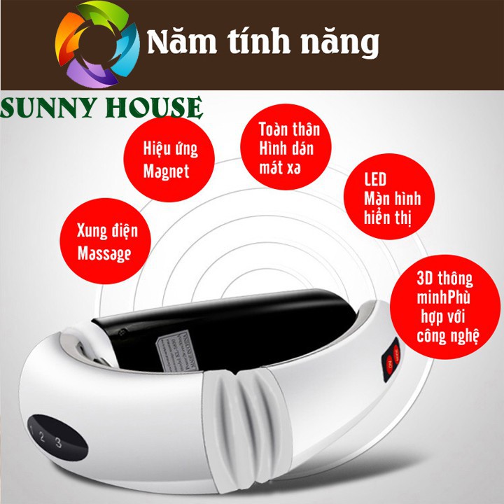 [LOẠI 1] Máy massage cổ vai gáy 3D thông minh