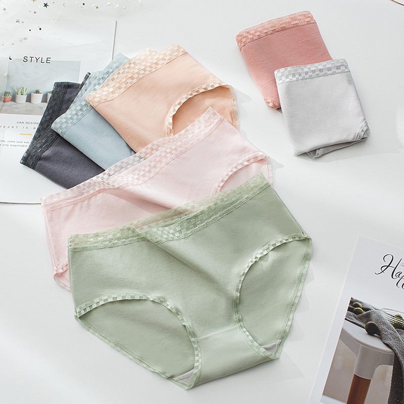 QUẦN LÓT NỮ COTTON 7 MÀU VIỀN REN Ô VANVENE LÓT MAY CHẮC CHẮN CHỐNG HẰN VIỀN QUẦN CHIP CẠP VỪA MỚI Q233