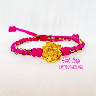Vòng tay charm bạc hoa sen (kèm ảnh thật)