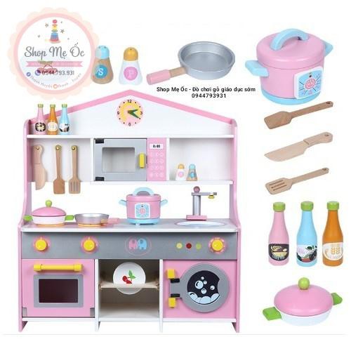 (Hàng có sẵn) Đồ Chơi Gỗ - Nhà Bếp Kiểu Nhật Japanese Kitchen cao cấp