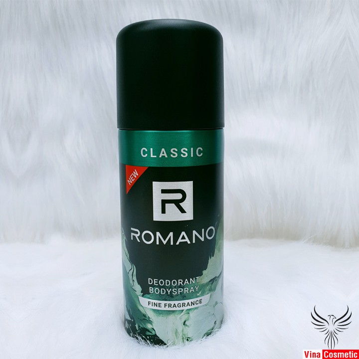 Xịt Khử Mùi Nam Romano Classic 150ml