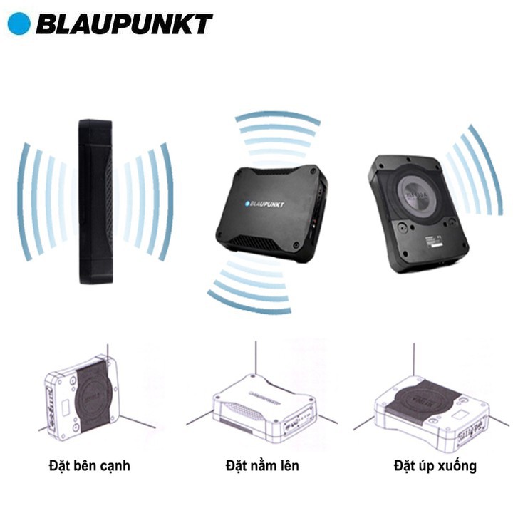 Bộ loa siêu trầm đặt gầm ghế xe ô tô thương hiệu cao cấp Blaupunkt - Mã XLF180A - Hàng Nhập Khẩu Chính Hãng