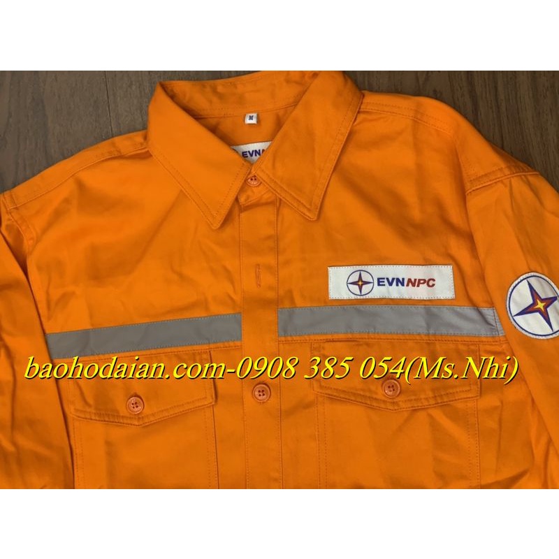 Quần áo điện lực tiêu chuẩn màu cam EVN