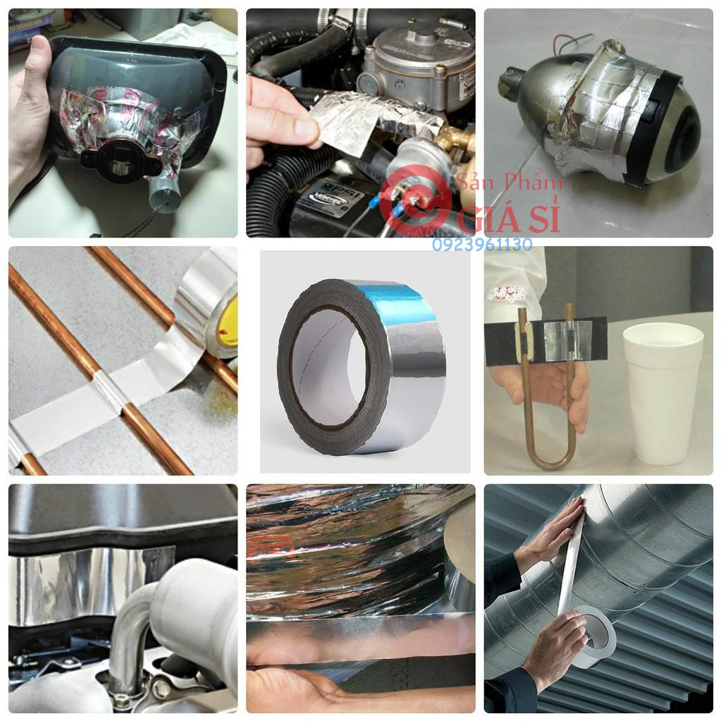 Băng keo nhôm bạc cao cấp chịu nhiệt cao (48mm x 20m) ❤️freeship❤️