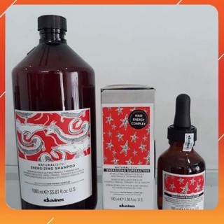 Combo dầu gội + Tinh dầu chống rụng Kích thích mọc tóc DAVINES ENERGIZING Shampoo Ý 1000ML - 100Ml