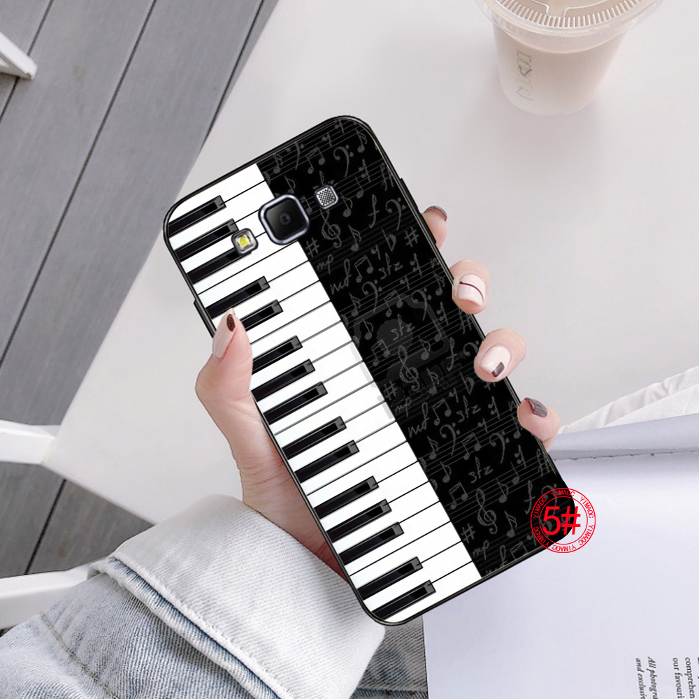 Ốp điện thoại dẻo in hình nhạc cụ Piano 138K cho Samsung J2 J5 J730 J7 Prime S20 Fe Lite A8 Plus 2018