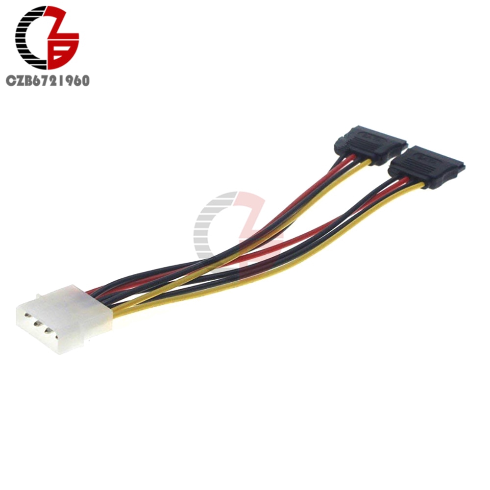 4 Pin IDE Molex to 2 Serial ATA SATA Y Splitter Dual Hard Drive Adapter Cable Connector | BigBuy360 - bigbuy360.vn