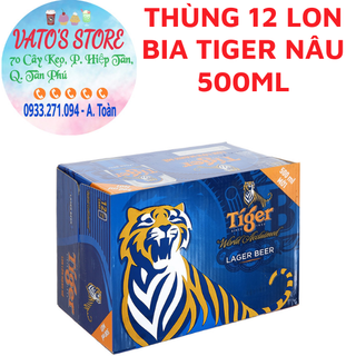 Thùng 12 lon bia tiger 500ml/lon / lốc 6 lon bia tiger 500ml