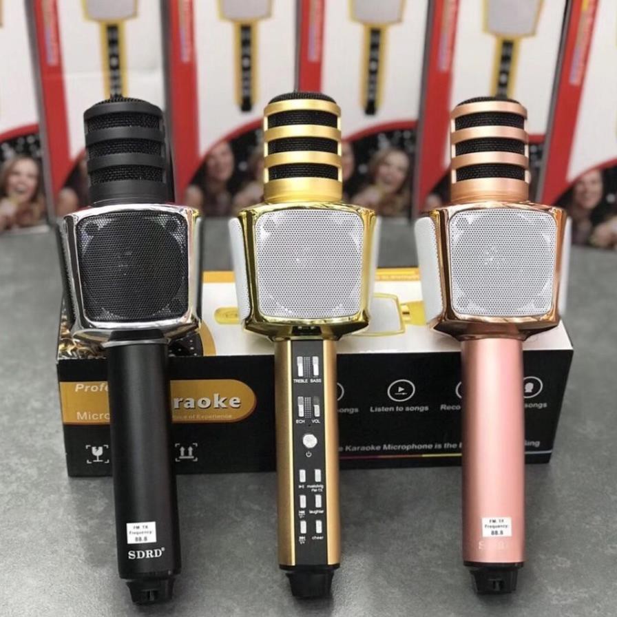 [Mã ELHACE giảm 4% đơn 300K] Micro Karaoke Bluetooth SD-17 JVJ Loại 1 Micro Hát Kèm Loa Âm Thanh Chuẩn, Bass Hay