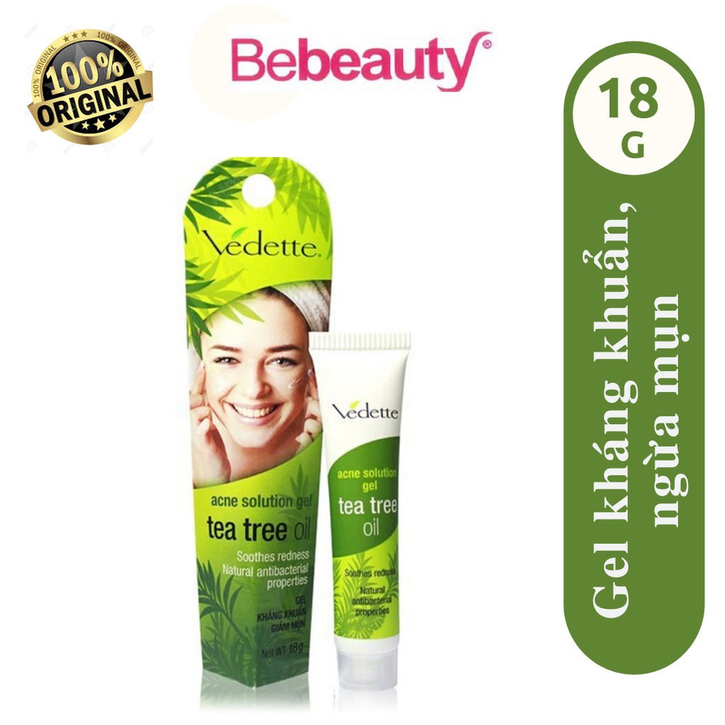 Gel giảm mụn vedette tinh chất tràm trà 18g - 0514937 | BigBuy360 - bigbuy360.vn
