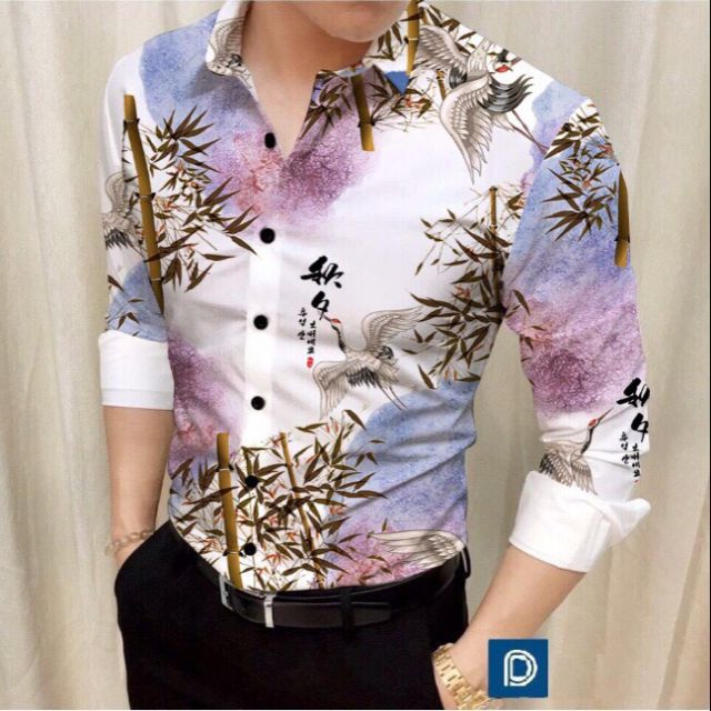 Áo sơmi dài tay 3d