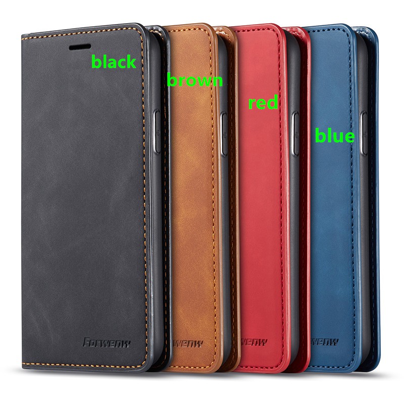 Bao da điện thoại nắp gập có ngăn đựng thẻ cho Samsung A01 A21 A51 A71 A81 A91 | BigBuy360 - bigbuy360.vn