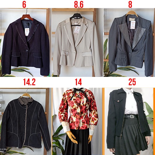 (2hand) Áo Blazer Nữ Dáng Ngắn và Lửng