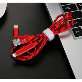 Dây Cáp Sạc Nhanh 3 Trong 1 Cho Iphone/Android