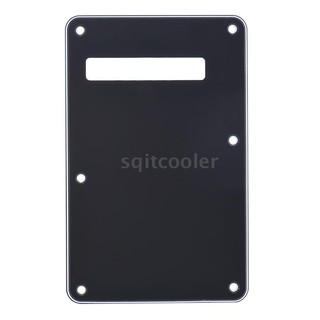 SQC Pickguard Tremolo Cavity Cover Backplate Back Plate 3Ply for Stratocaster Strat Modern Style Electric Guitar Black