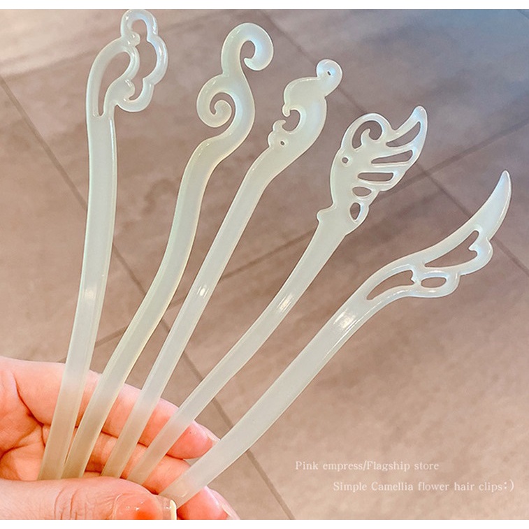 Trâm Cài Tóc Cổ Trang Trong Suốt Phong Cách Trung Hoa YOS