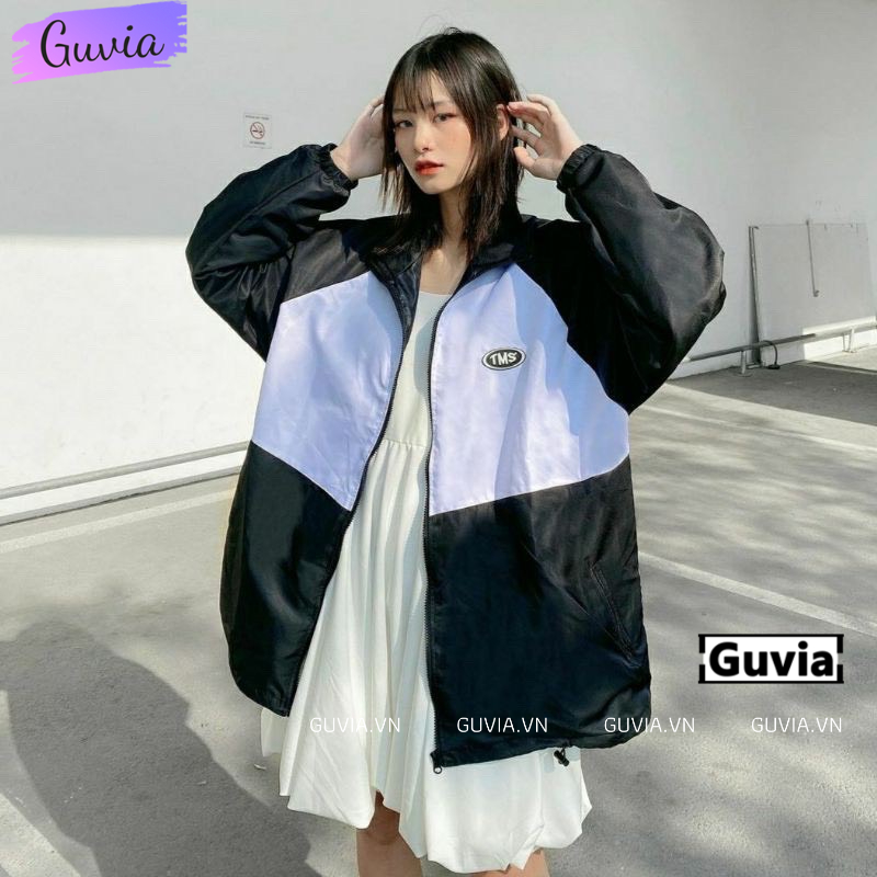 Áo khoác dù TMS MIDSIDE nam nữ form rộng Unisex 2 lớp Chống Nắng Siêu Hot ulzzang Jacket Bomber Guvia