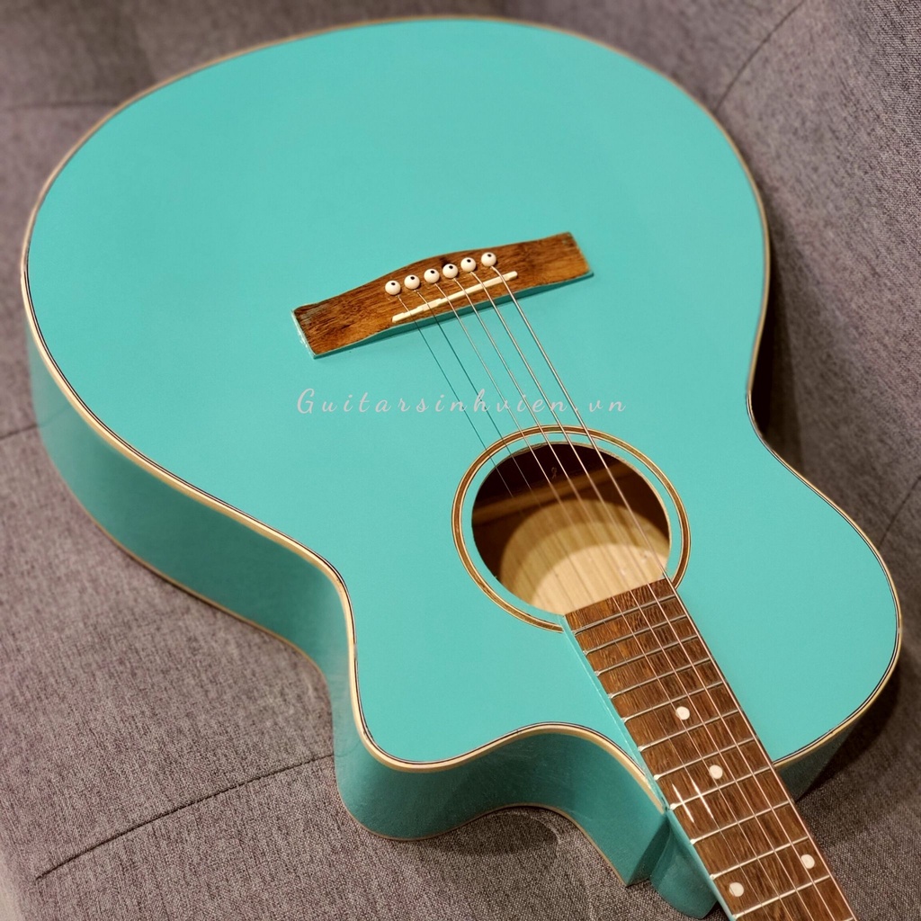 Đàn guitar acoustic màu xanh ngọc chất lượng SV-A1CL - Guitar sinh viên - guitar tập chơi màu xanh - guitarsinhvien.vn