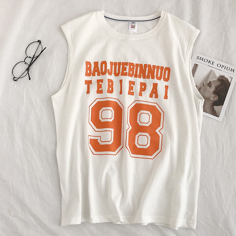 Áo ba lỗ cổ tròn thời trang nam nữ 98