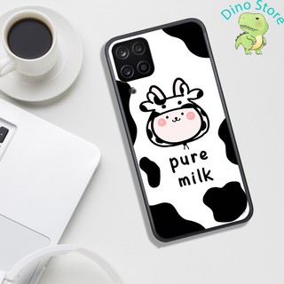 [Free Thêm Tên/Ngày Sinh/SĐT] ỐP LƯNG UV SAMSUNG A02S/A12, IN HÌNH CHÚ BÒ SỮA CUTE.
