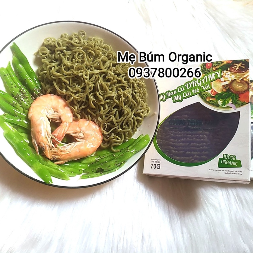 [ HCM Giao Hỏa Tốc - Mì 3 Vị ] Combo 5 Gói Mì Rau Củ Hữu Cơ Organic ORGAMY. Chuẩn  Eat clean Giảm Cân, Ăn chay,Mặn - 70g