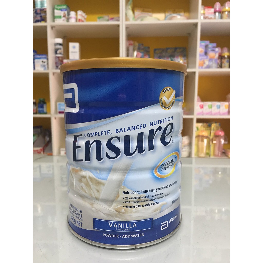 Sữa Ensure Úc (850g) vị vani mẫu mới