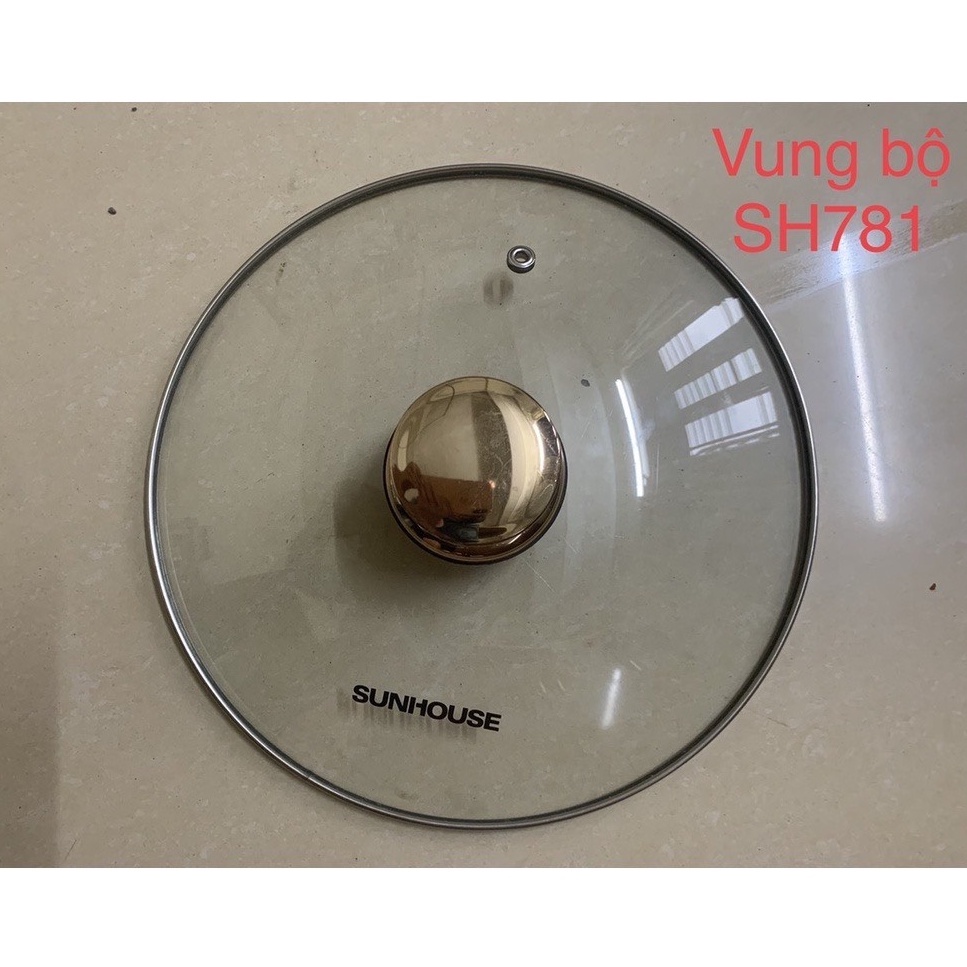 Nắp vung kính nồi lẩu-xoong-nồi inox (Kèm núm+vít)