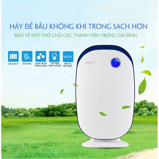 Máy lọc không khí diện tích rộng PureRains, 4 LỚP LỌC - lọc 360 độ dùng cho không gian rộng