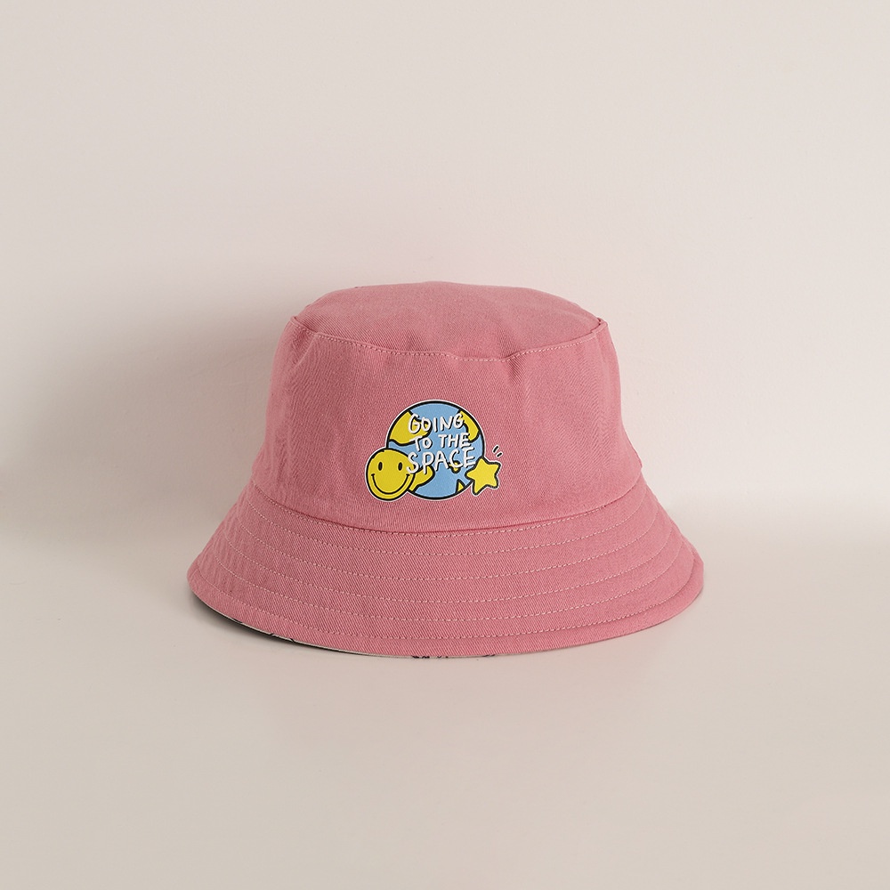 Nón Tai Bèo Hai Mặt In Họa Tiết Hoạt Hình Phi Hành Gia Kiểu Hàn Quốc Cho Bé