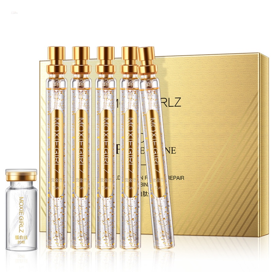 Set Tinh Chất Vàng 24k + Serum Protein + Tinh Chất Vàng 24k Dưỡng Ẩm Chống Nếp Nhăn Lão Hóa Chăm Sóc Da