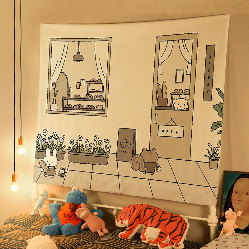 Thảm Treo Tường Họa Tiết Hoạt Hình Dễ Thương