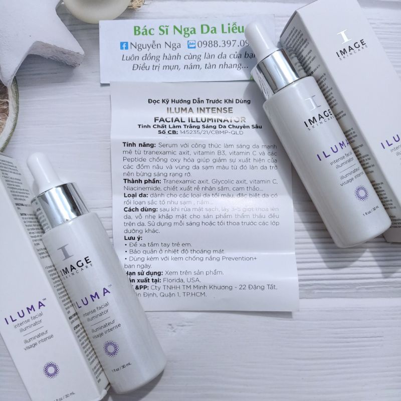 Serum mờ nám trắng da Image Iluma Intense Facial Illuminator