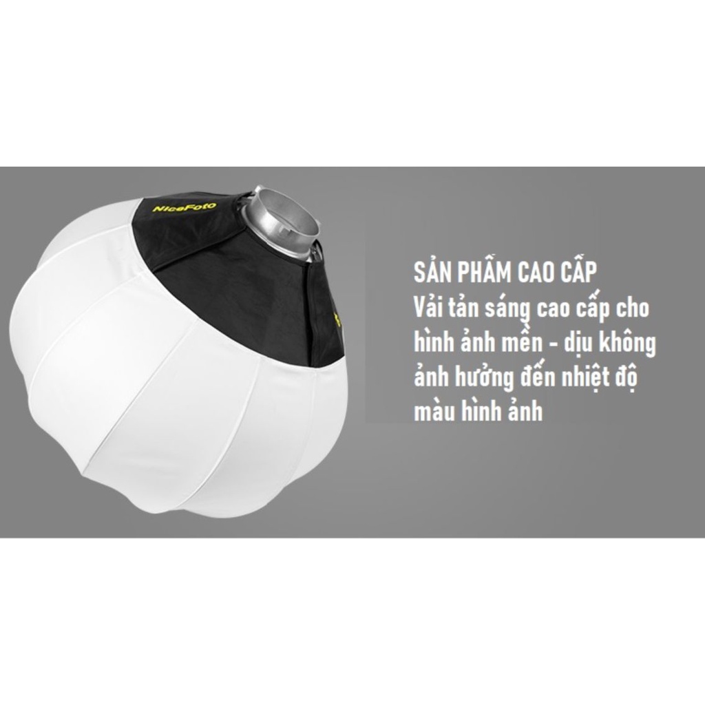 TẢN SÁNG  TRÒN  -  Softbox cầu  Nicefoto   50cm / 65cm / 80cm