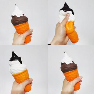 Đồ Chơi Xốp Squishy Giảm Stress Hình Cây Kem Ốc Quế Dễ Thương Cho Bé